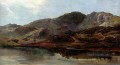 Landschaft mit einem See und Berge jenseits Sidney Richard Percy